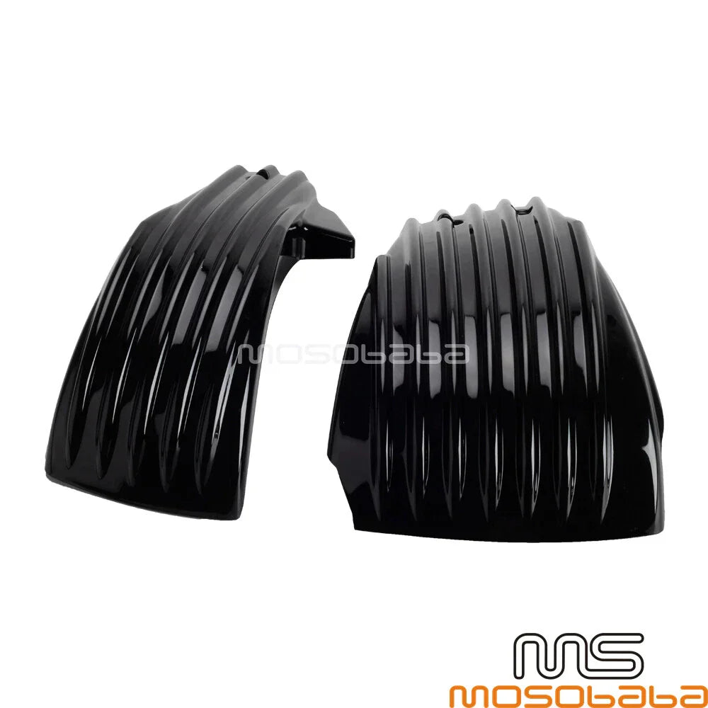 ABS Battery Side Cover Black Ribbed for Harley Softail Street Bob (2018-2022)