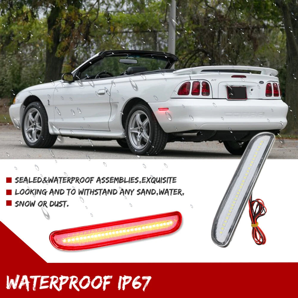 LED Rear Fender Side Reflector Lights for Ford Mustang (1994–1998)