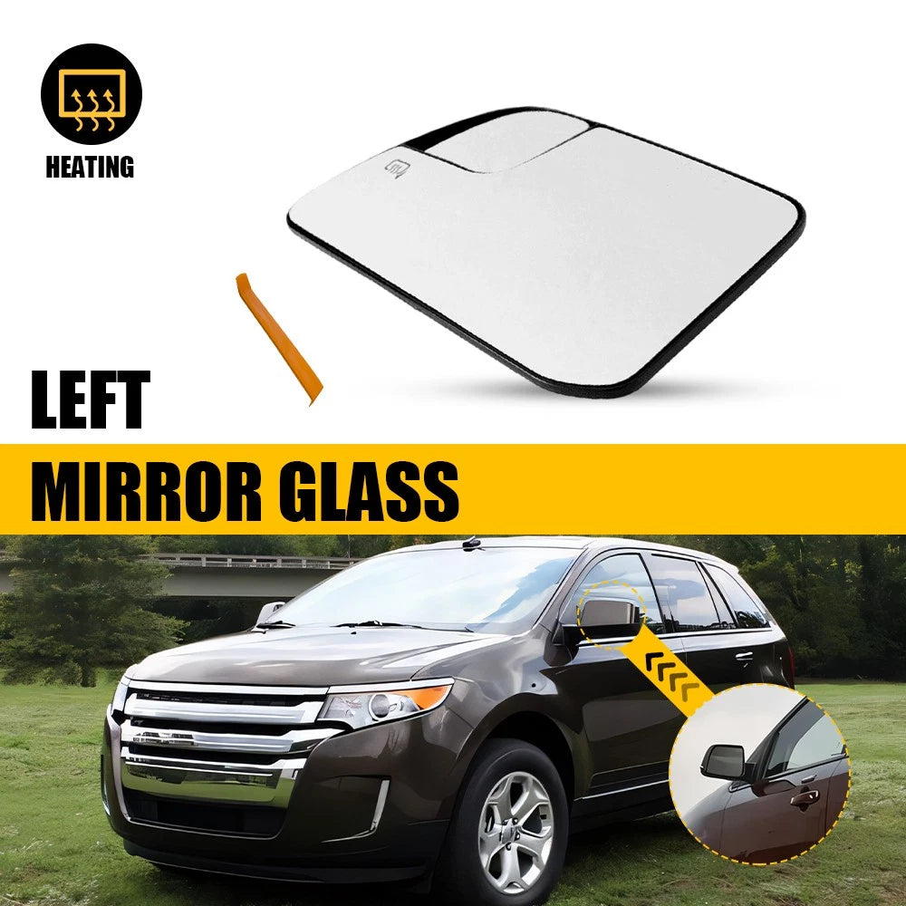 LH Heated Mirror Glass for Ford Edge (2011–2014), Lincoln MKX (2011–2015)