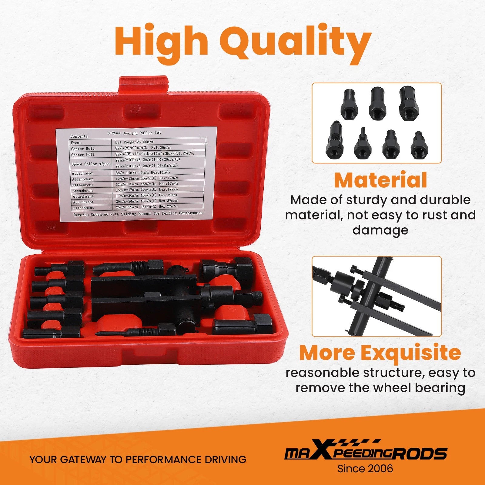 Inner Bearing Puller Set for Motorcycle