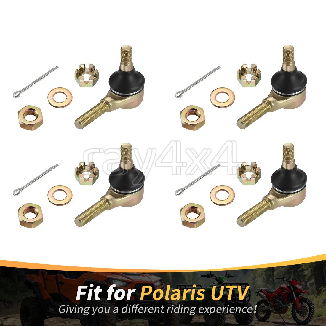 Tie Rod End Kit LH + RH for Polaris RZR 170 (2009–2021) 0454599 0454600