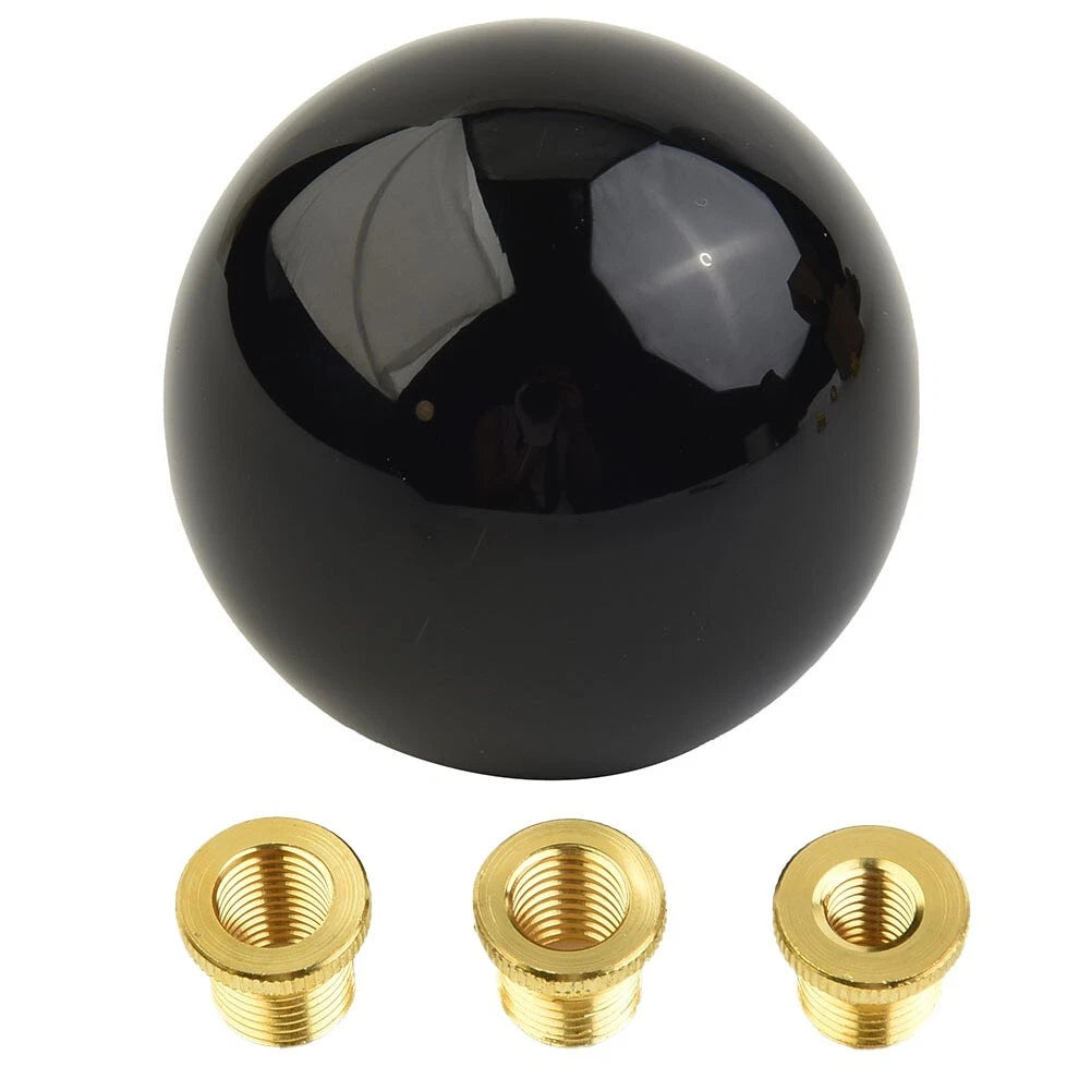 Round Ball Gear Shifter Lever with Adapters for Manual Transmissions
