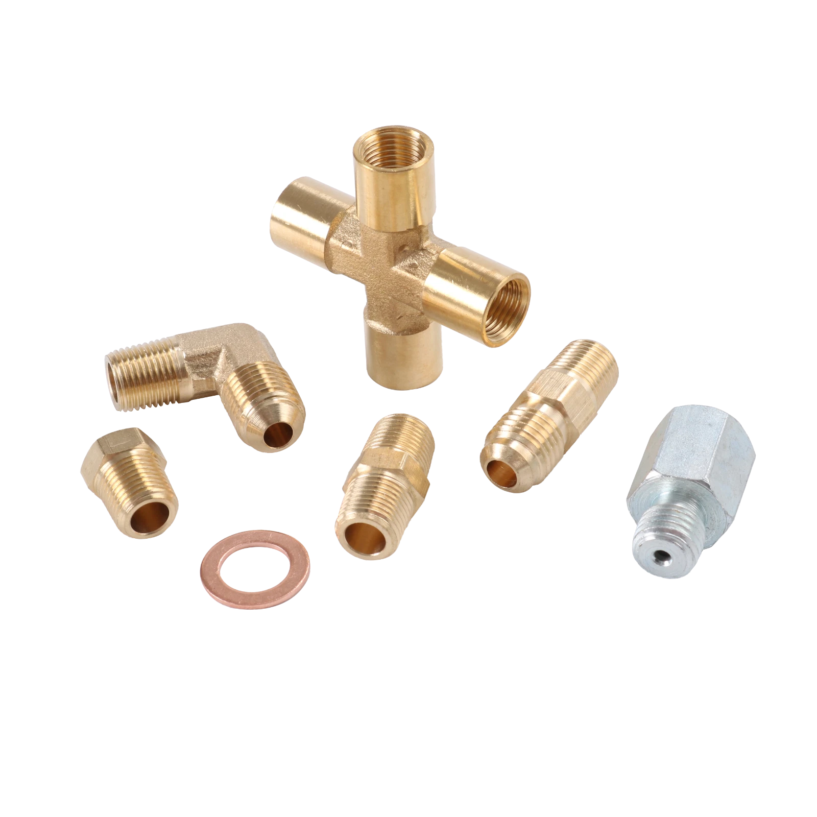 Turbo Oil Feed Line Kit for T3 T4 T04E GT35 GT45 (1/8 NPT)