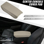 Center Console Cover Pad for Hyundai Tucson (2022–2023) Faux Leather Beige