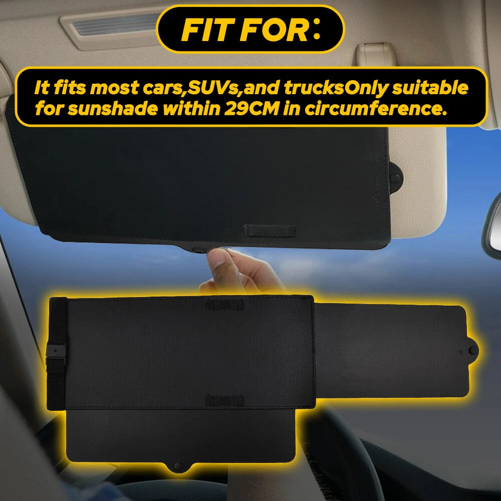 Sun Visor Shield Extension for Universal Vehicles