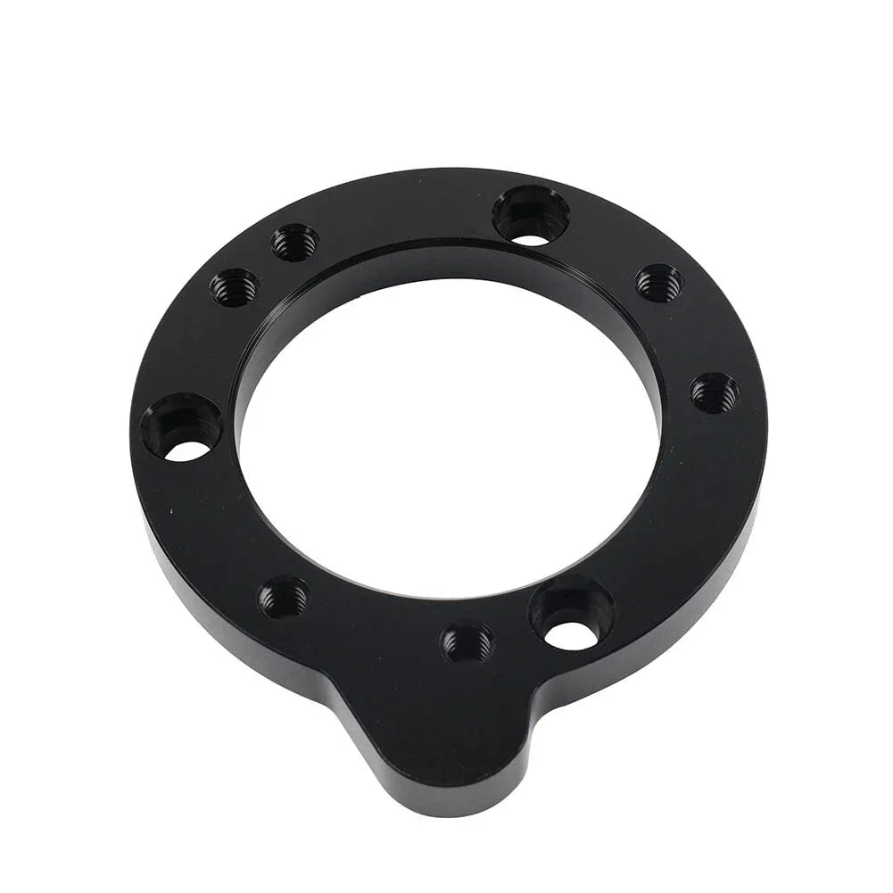 Black Air Filter Cleaner Adapter Plate for Harley CV & S&S Super E Carb