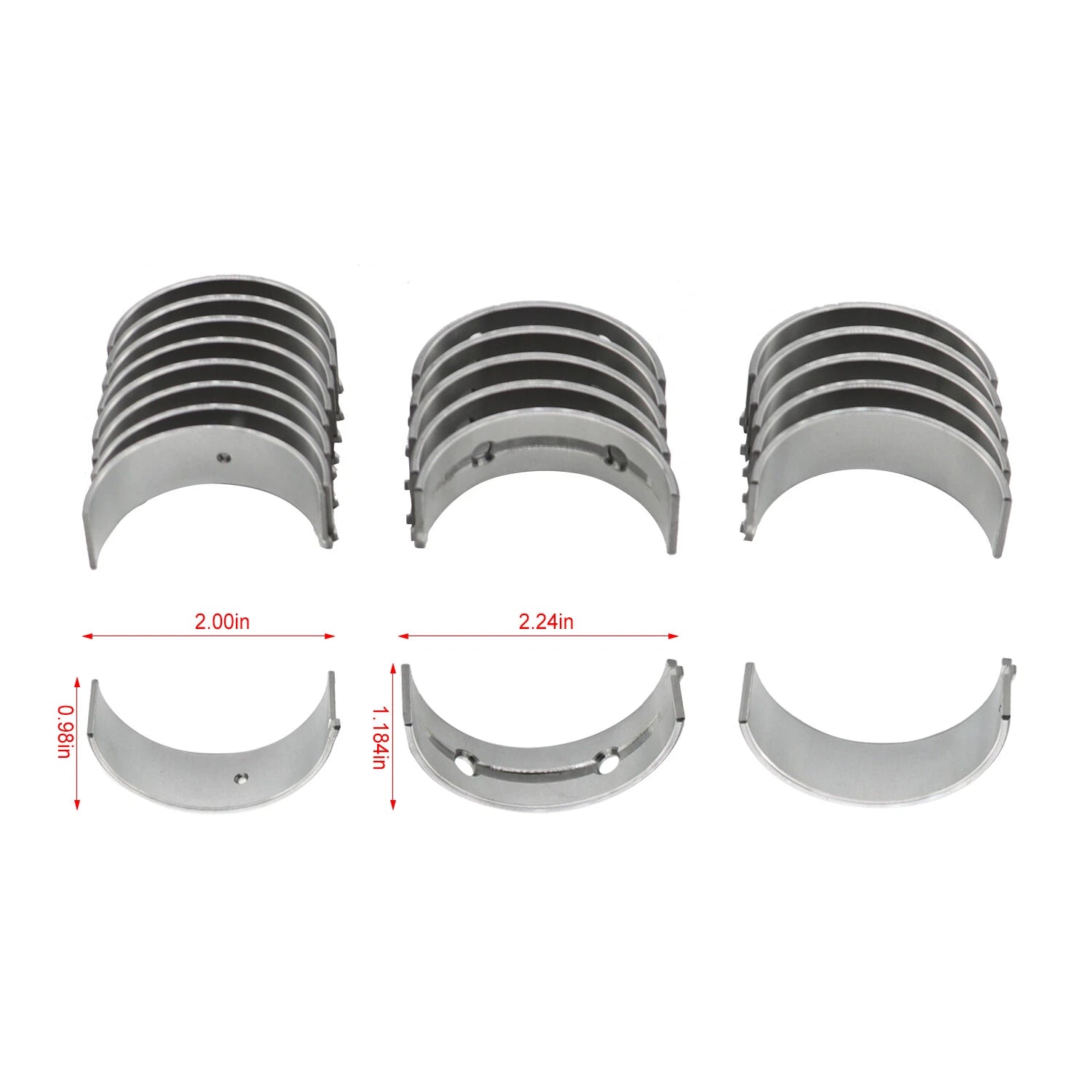 Main & Rod Bearing Kit with Thrust Washer for Kia Optima Sonata (2006–2016)