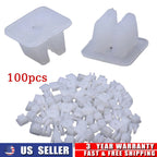 100PCS Nylon Nut #10 Screw Grommet Clip for Toyota 4Runner Corolla Tacoma Tundra (1996–2023)