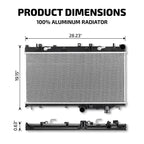 Radiator for Subaru Forester 2.5L Automatic W/Oil Cooler (2009–2013) CU13095