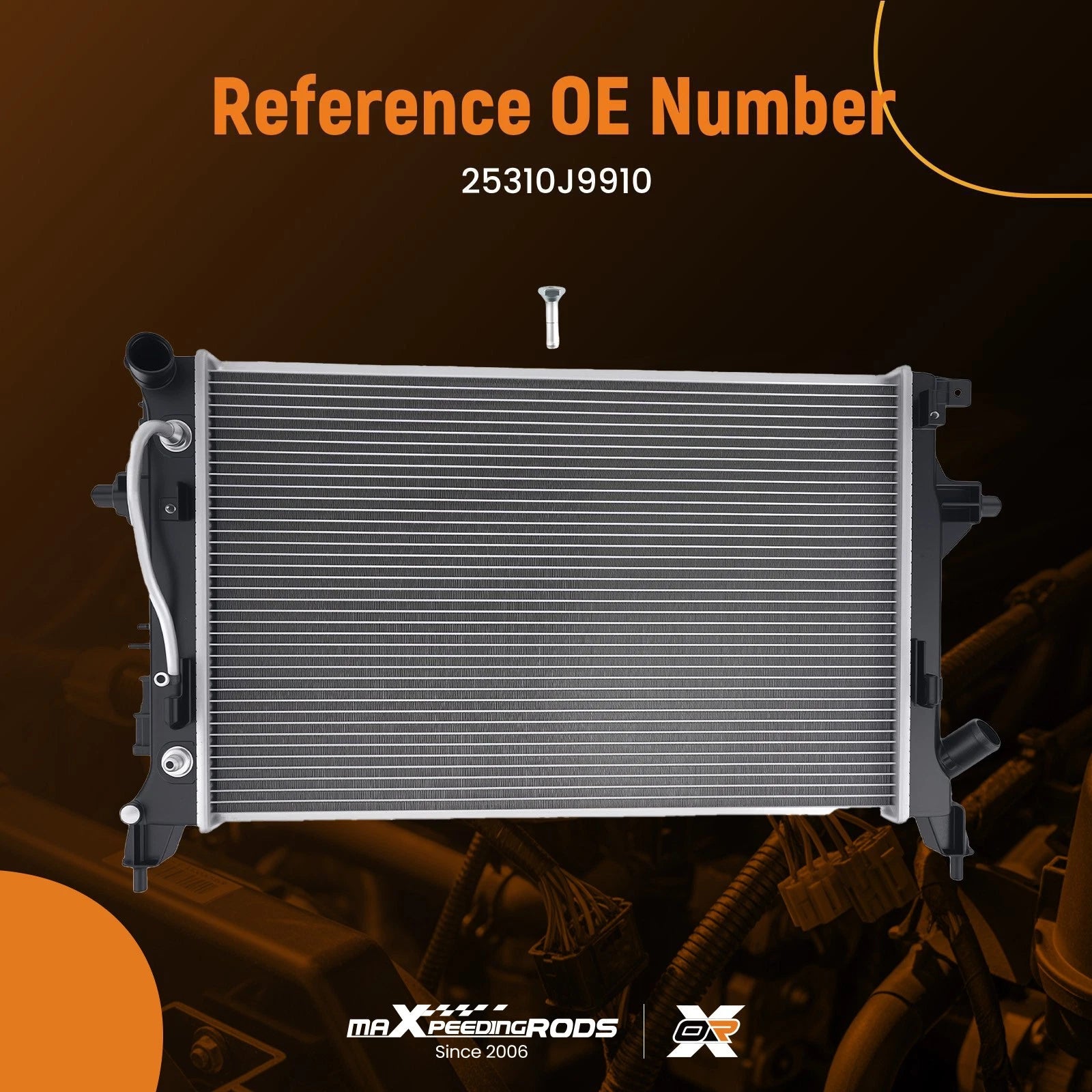 Cooling System Radiator for Hyundai Kona 1.6L/2.0L (2022–2023) 25310J9910