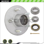 5 on 4.5" Galvanized Hub & 44649 X 68149 Bearings for Boat Trailer