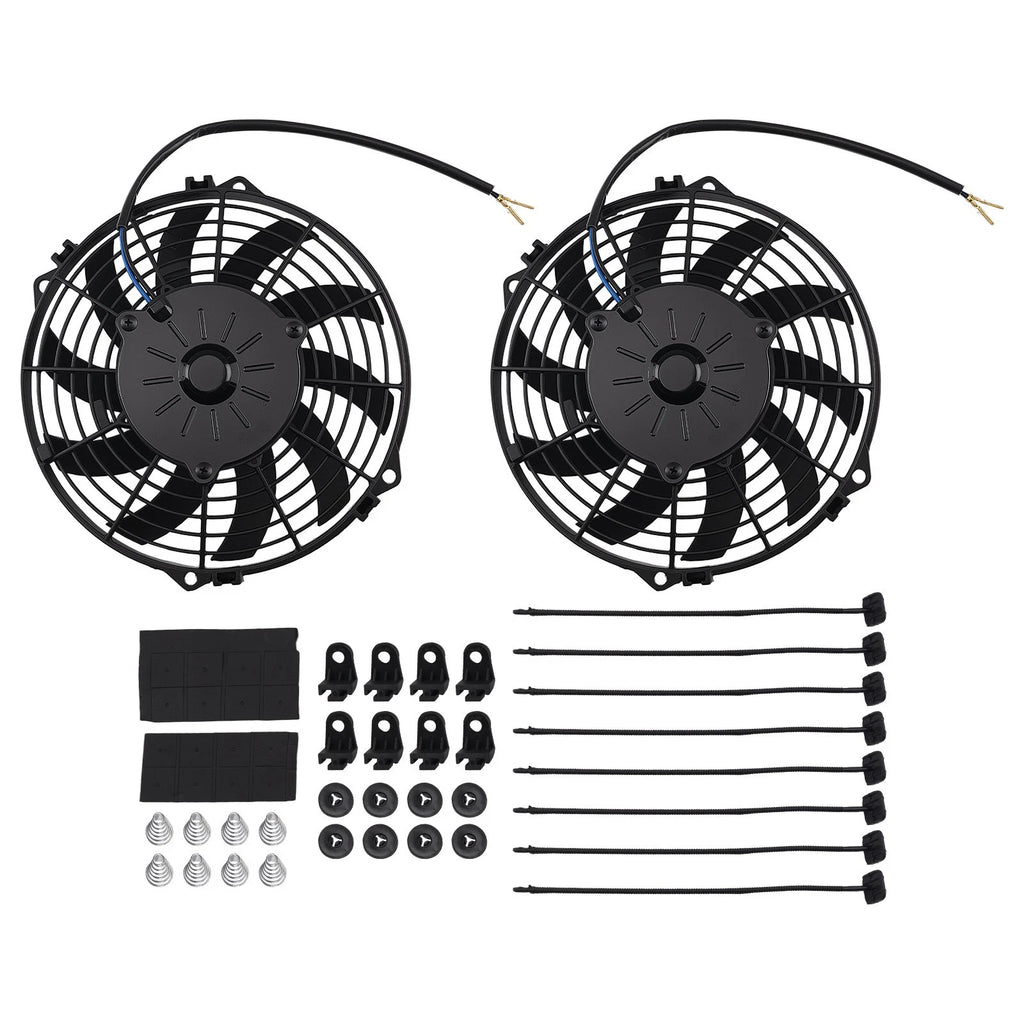 Cooling Fan Radiator Assembly 9" 80W 12V for Universal Electric Performance