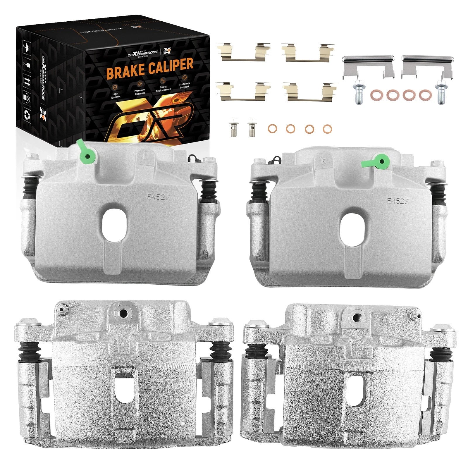 Set of 4 Disc Brake Calipers w/Bracket for Cadillac Escalade (2002–2006)