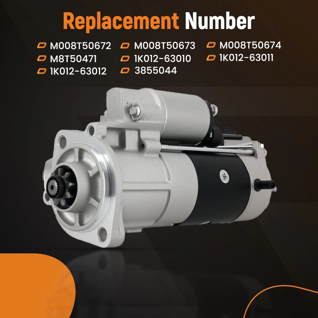 Starter Motor for Takeuchi TL250 (2009–2014) 1K012-63012 12V 3KW
