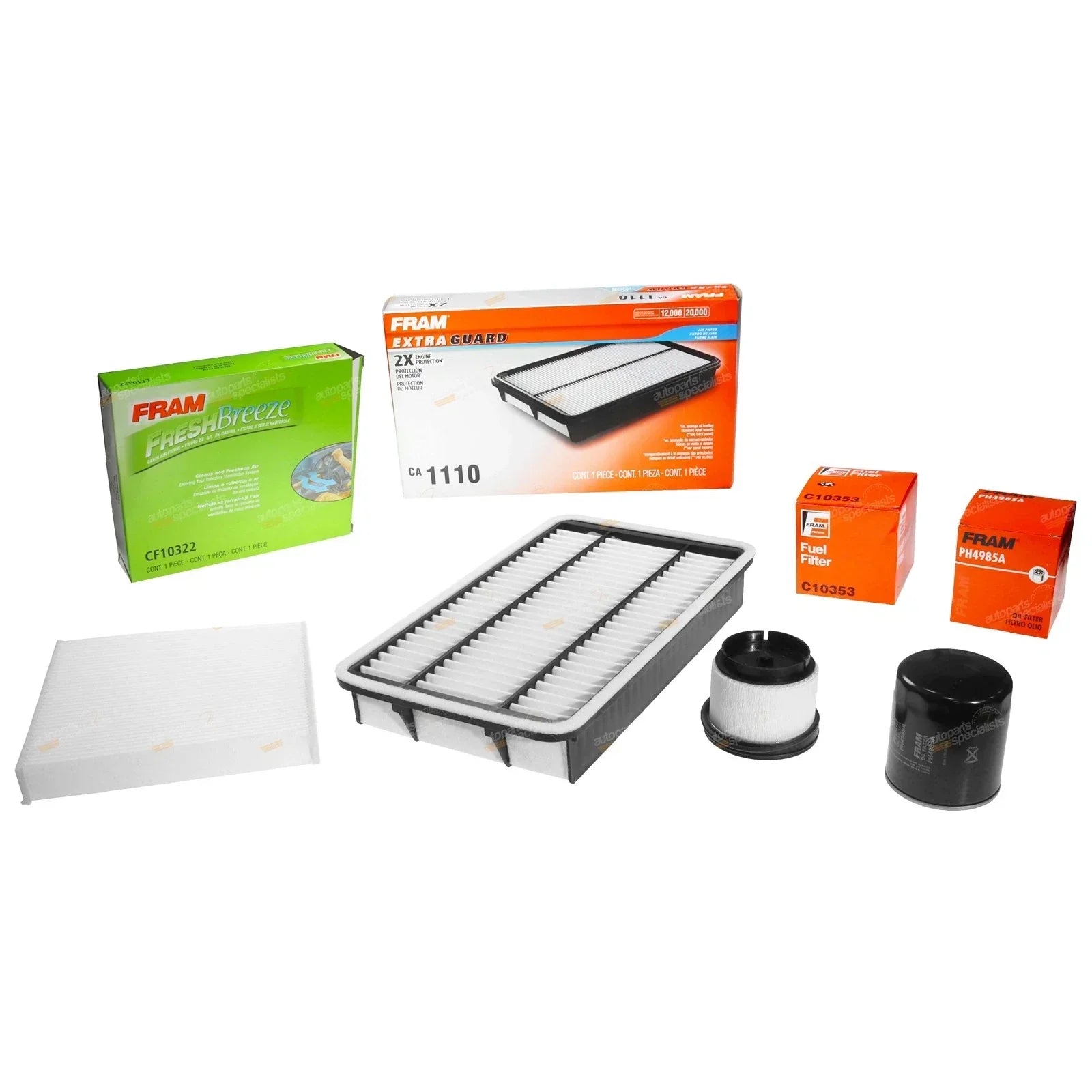 Air Oil Fuel Cabin Filter for Hiace KDH201 KDH221 KDH223