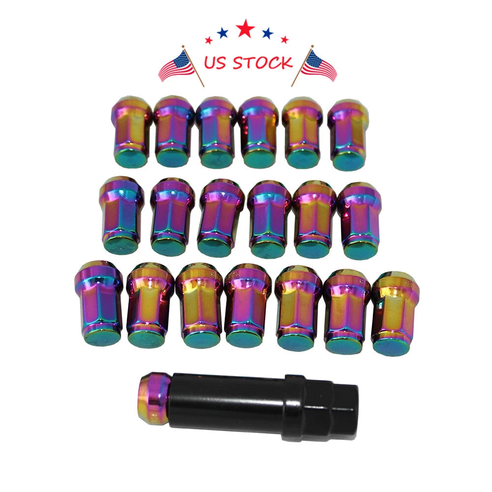 Set of 4 Chrome Steel Lug Nuts for Honda Civic (1992-2000)