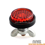 4X Motorcycle License Plate Reflectors for Universal Fit