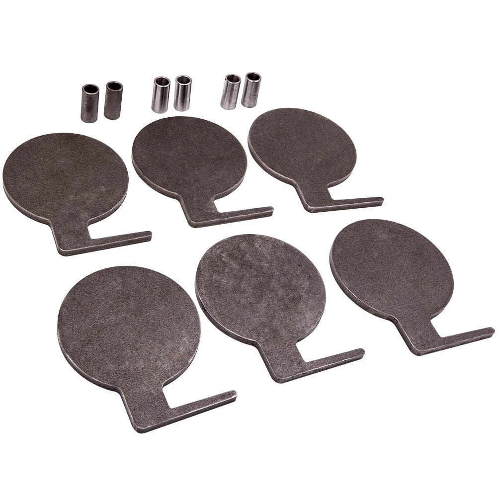 6X Q235 3/8 Steel Shooting Trees Range Targets Metal Paddles