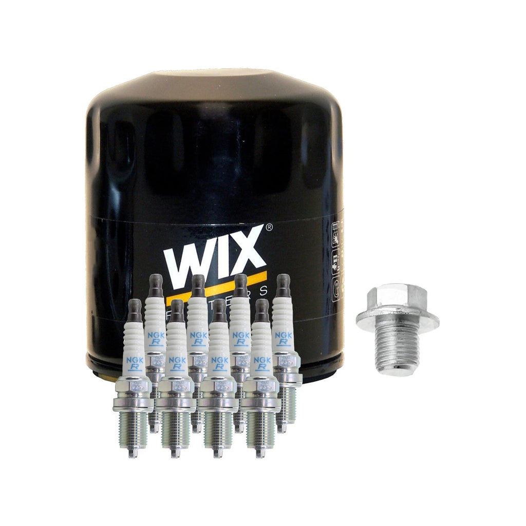 Wix Engine Oil Filter & NGK 8 Spark Plugs for GS430 SC430 (2001–2005)