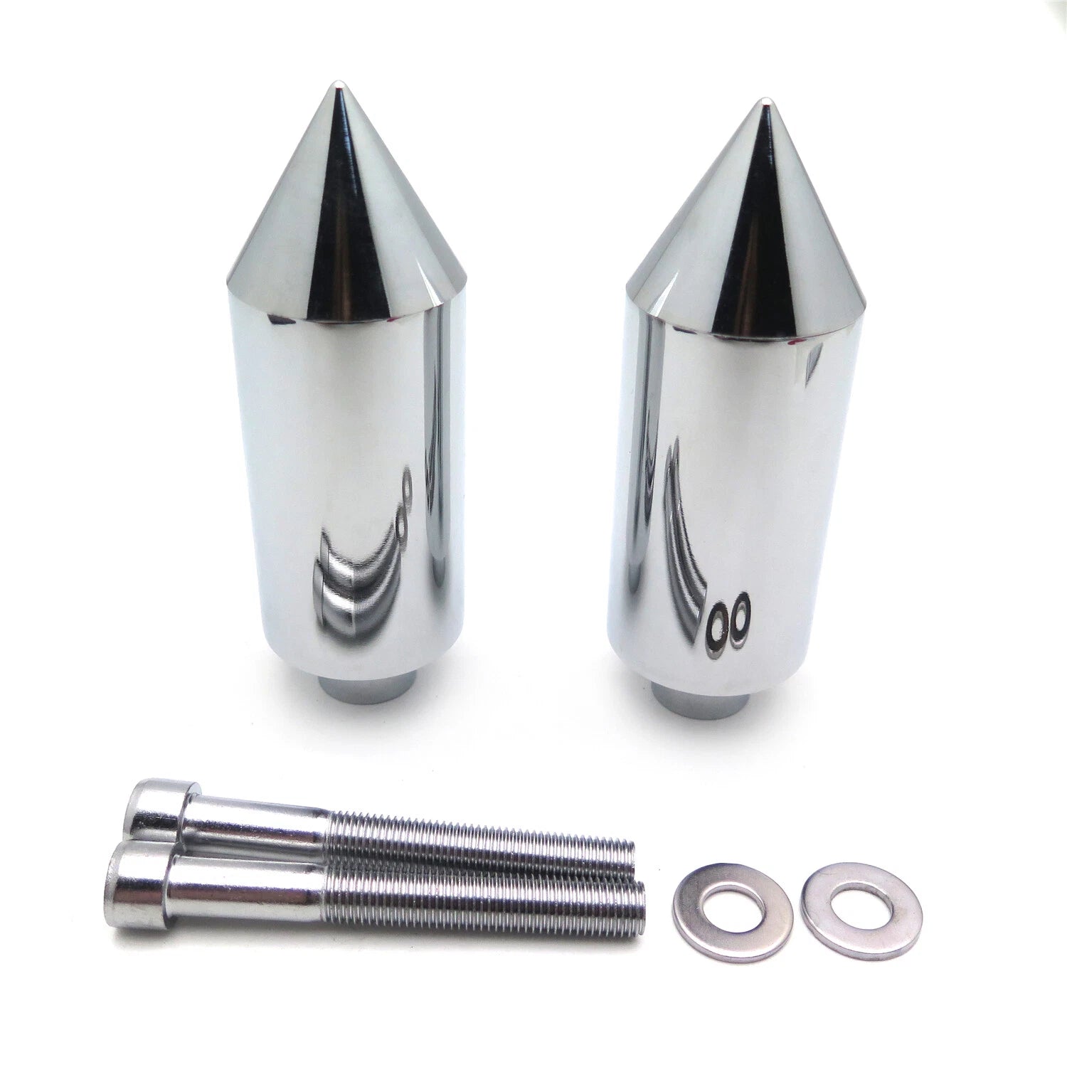 Aluminum Chrome Frame Sliders for Yamaha FZ1 (2006–2011)