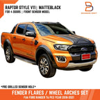 Matte Black Fender Flare Arch for Ford Ranger UTE PX3 (2018-2021)