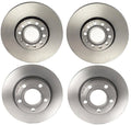 Brembo Brake Disc Rotors Kit 288mm Front 255mm Rear for Audi A6 Quattro (1998–2001)
