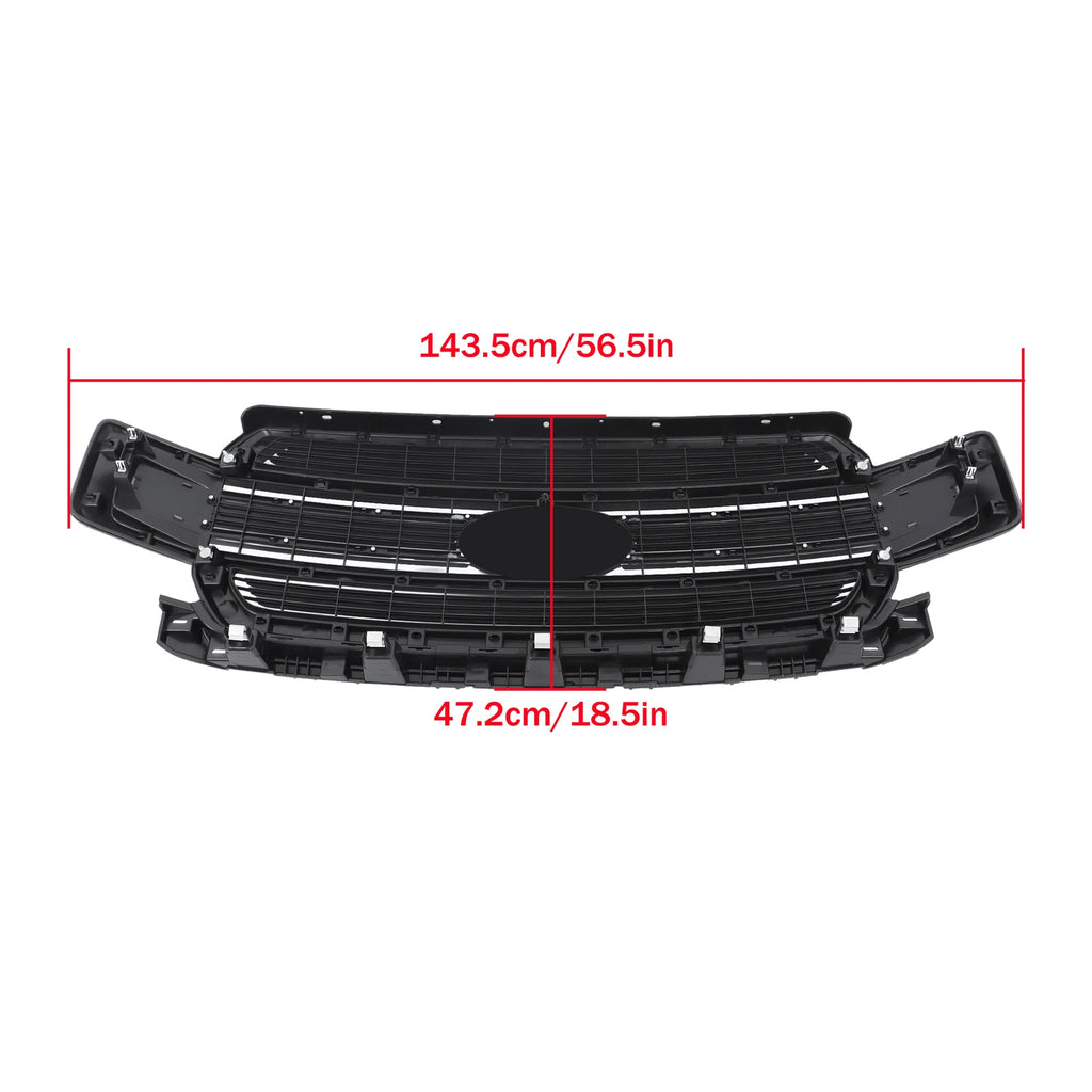 Gloss Black Front Bumper Grille for Ford F-150 (2018–2020)