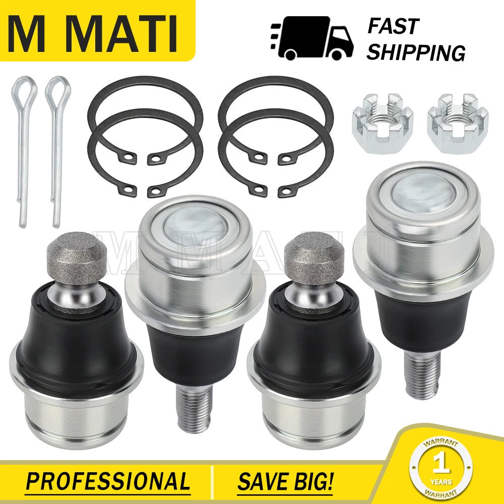 4X Upper Lower Ball Joint Kit for Can-Am Maverick Max 1000 (2013–2023) 706202044 706202045