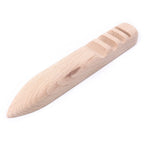 Flat Shape Wood Edge Slicker for Leather Craft DIY Tool