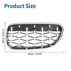 Front Hood Bumper Grille Grill 1 Pair for BMW 335is 328i xDrive (2010 - 2013)