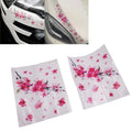 Set of 2 Cherry Blossom Vinyl Decals for Cars and Motorcycles