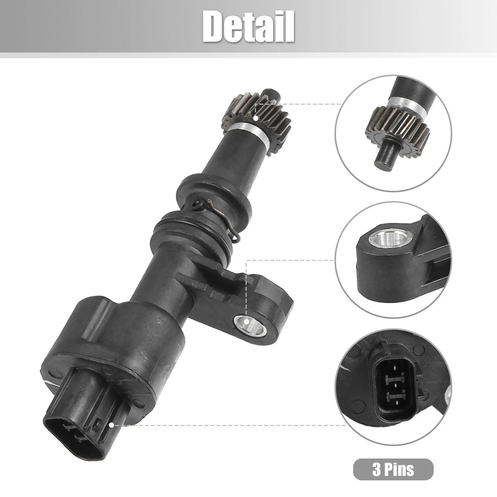 Transmission Speed Sensor for Honda Civic (78410S04951) 3 Pins Black