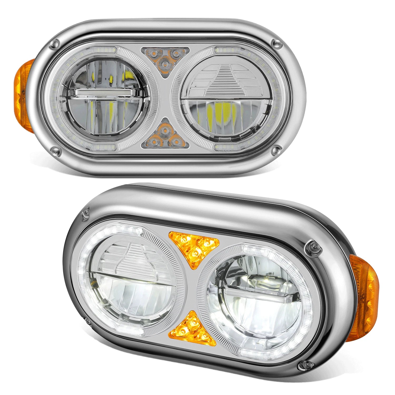 Full LED Reflector Conversion Headlight for Peterbilt 359 379 (1981–2021)
