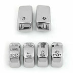 Chrome Control Switch Housing Button Cap Kit for Harley Softail (2011)