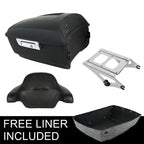 Matte Black King Trunk Backrest Mount for Harley Touring Road Glide (2014–2026)