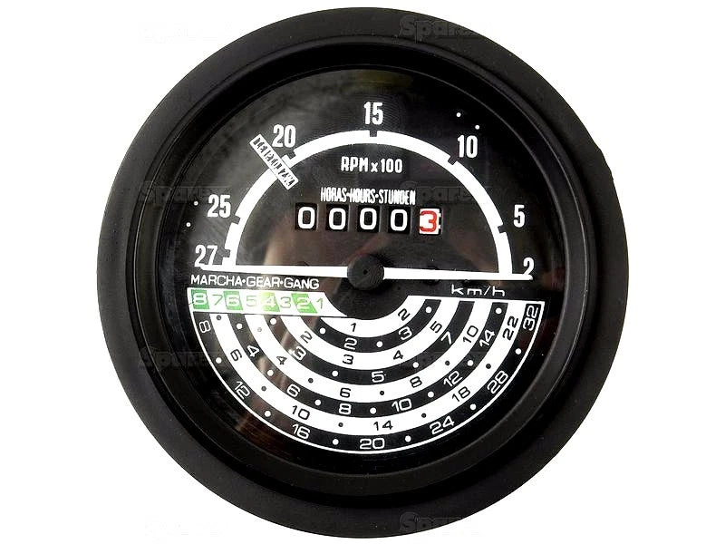 Tachometer for John Deere 1020 1030 1120 1130 1630 2020 2030 2120 2130 (1960–1980)