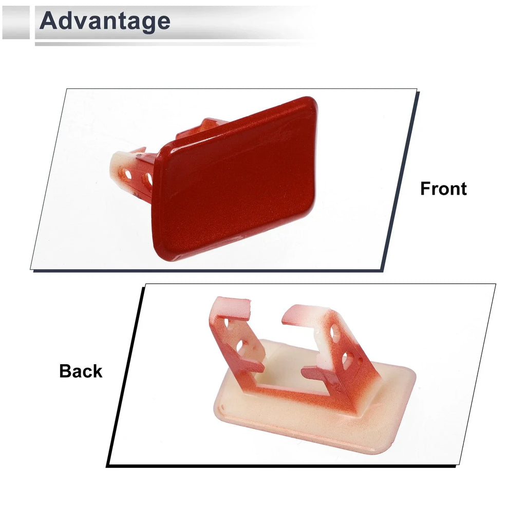 Front Left Bumper Headlight Washer Nozzle Cover Cap for BMW X3 Red