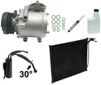 AC Compressor Kit Replacement with Condenser for Toyota Hilux (2011-2015)