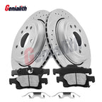 Rear Drilled Brake Rotors & Ceramic Pads for Dodge Durango (2011–2023)