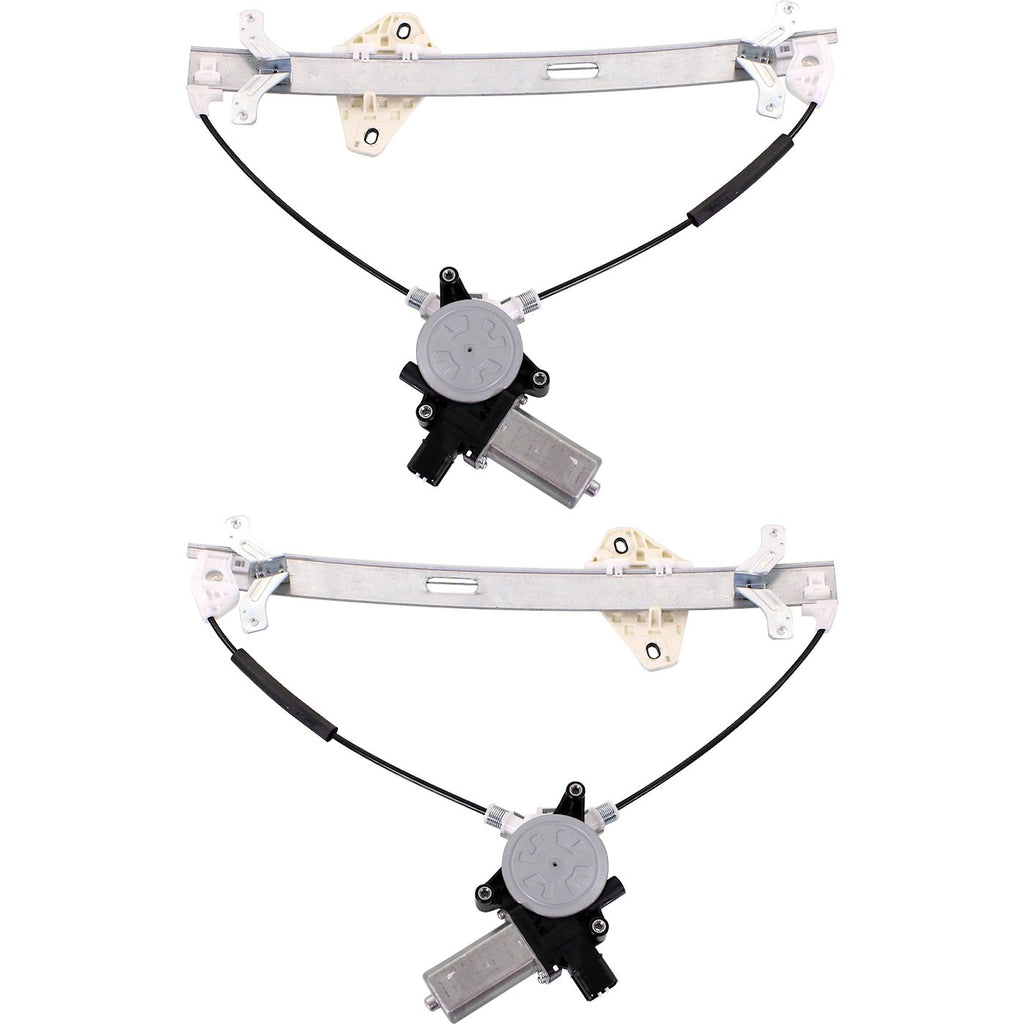 Set of 2 Power Window Regulators for Acura TSX (2004–2008) with Motor