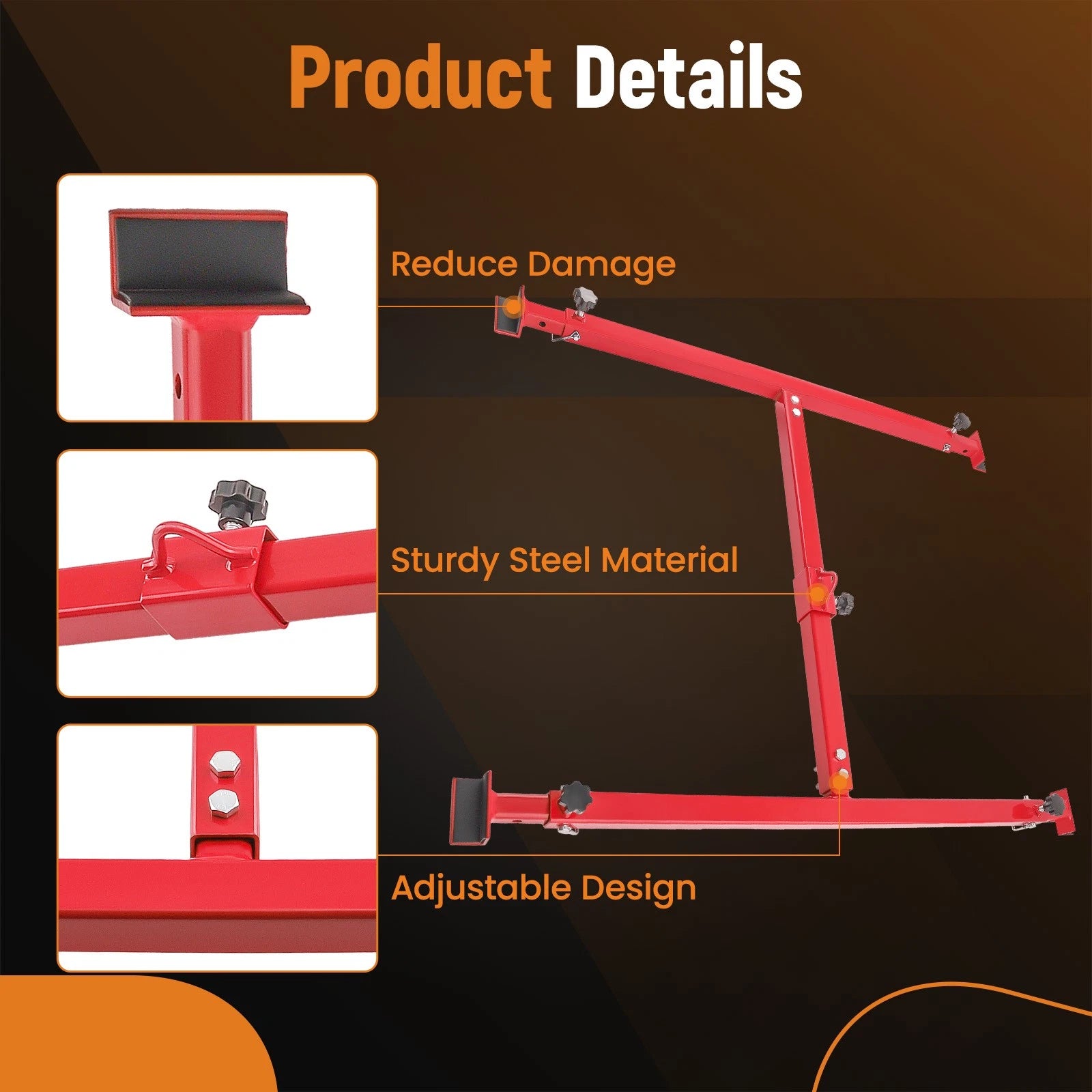 Truck Box Bed Lift Kit for Universal Applications (800LB Capacity, 36" Height)