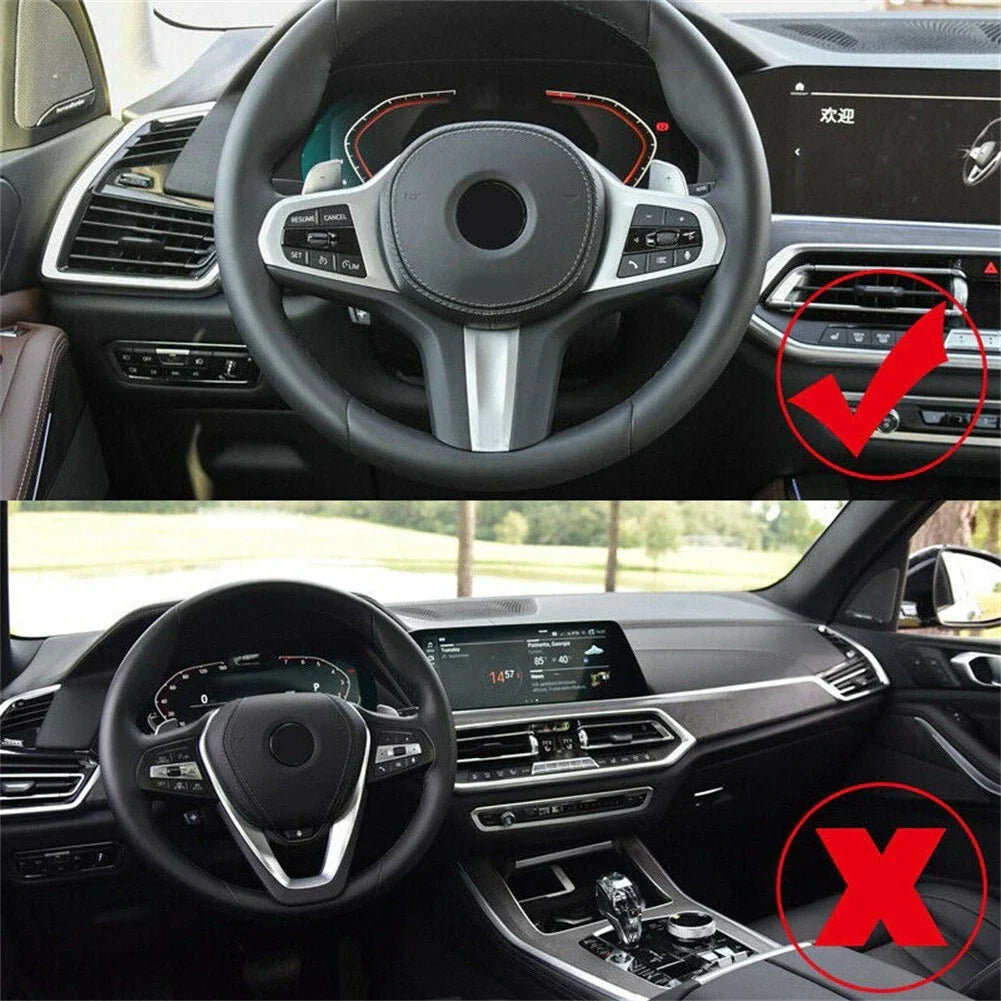 Carbon Fiber Steering Wheel Switch Trim for BMW X3 X6