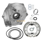 Rear Brake Panel Plate Kit & Brake Shoes for Honda Rancher 420 TRX420 (2014–2024)