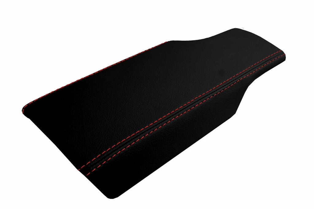 Console Lid Pull Over Cover Leather for Porsche 987 (2005–2012) Red Stitch