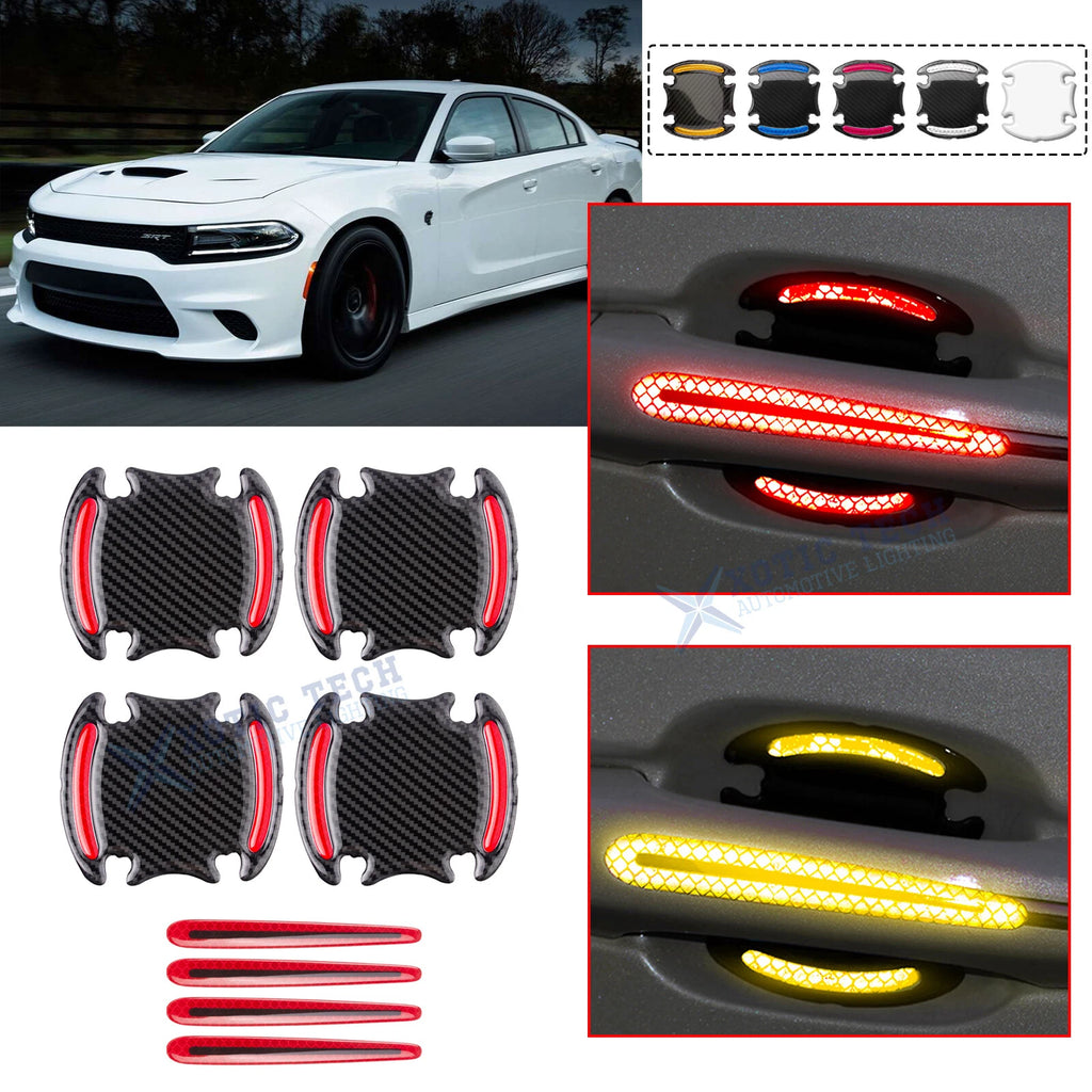 3D Door Handle Anti-Scratch Stripes Guard Stickers for Dodge Charger (2011–2023)
