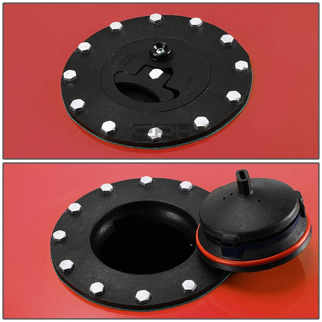 8 Gallon Lightweight Red Coat Aluminum Fuel Cell Tank for Race Drift (N/A)