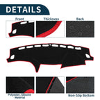 Dashboard Dash Cover Mat for Subaru Forester (2007–2012) Black Red