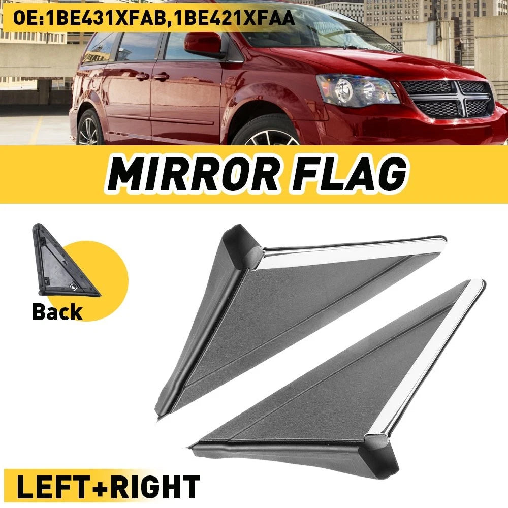 2X Fender Trim/Mirror Flags Molding Cover for Dodge Grand Caravan (2008–2020)