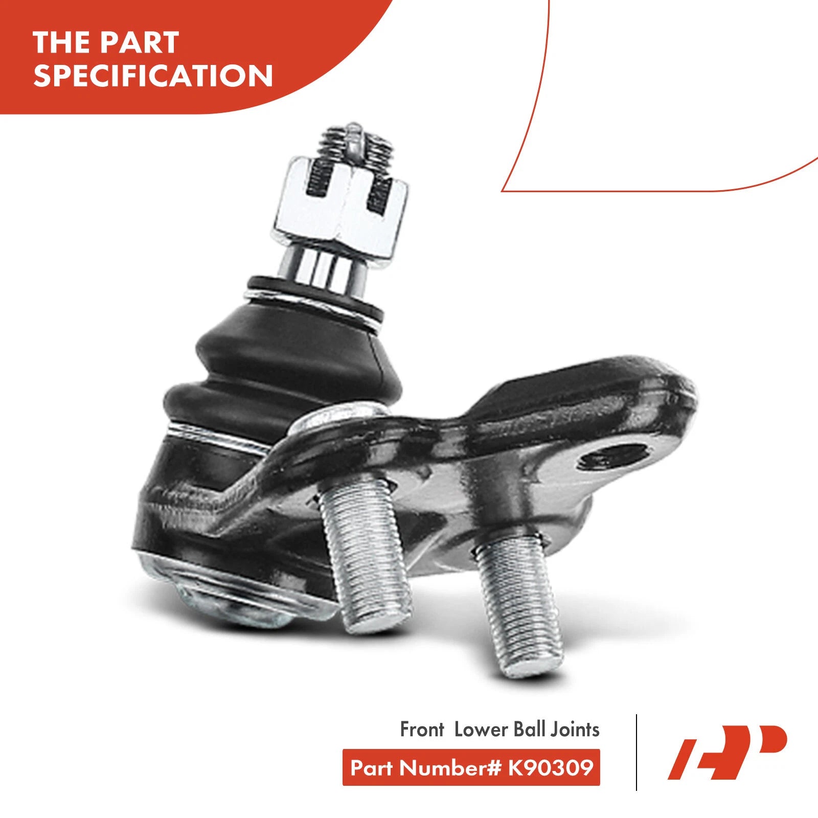 Front Inner & Outer Tie Rod Ends & Ball Joints for Toyota Corolla (2003-2008)