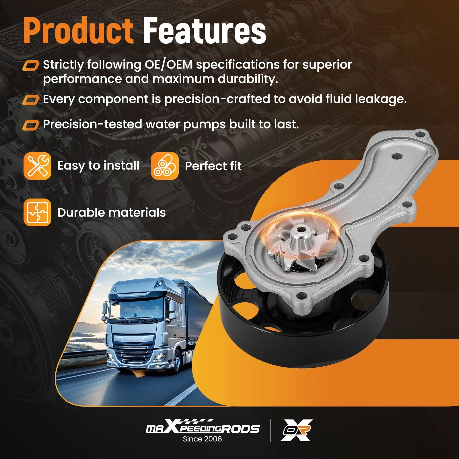 Engine Cooling Component for Acura ILX TLX Honda Accord Civic (2013–2020)